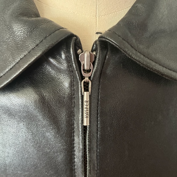 Women’s (L) KASPER leather jacket, good condition, 5% discount to first buyer. - Picture 2 of 7